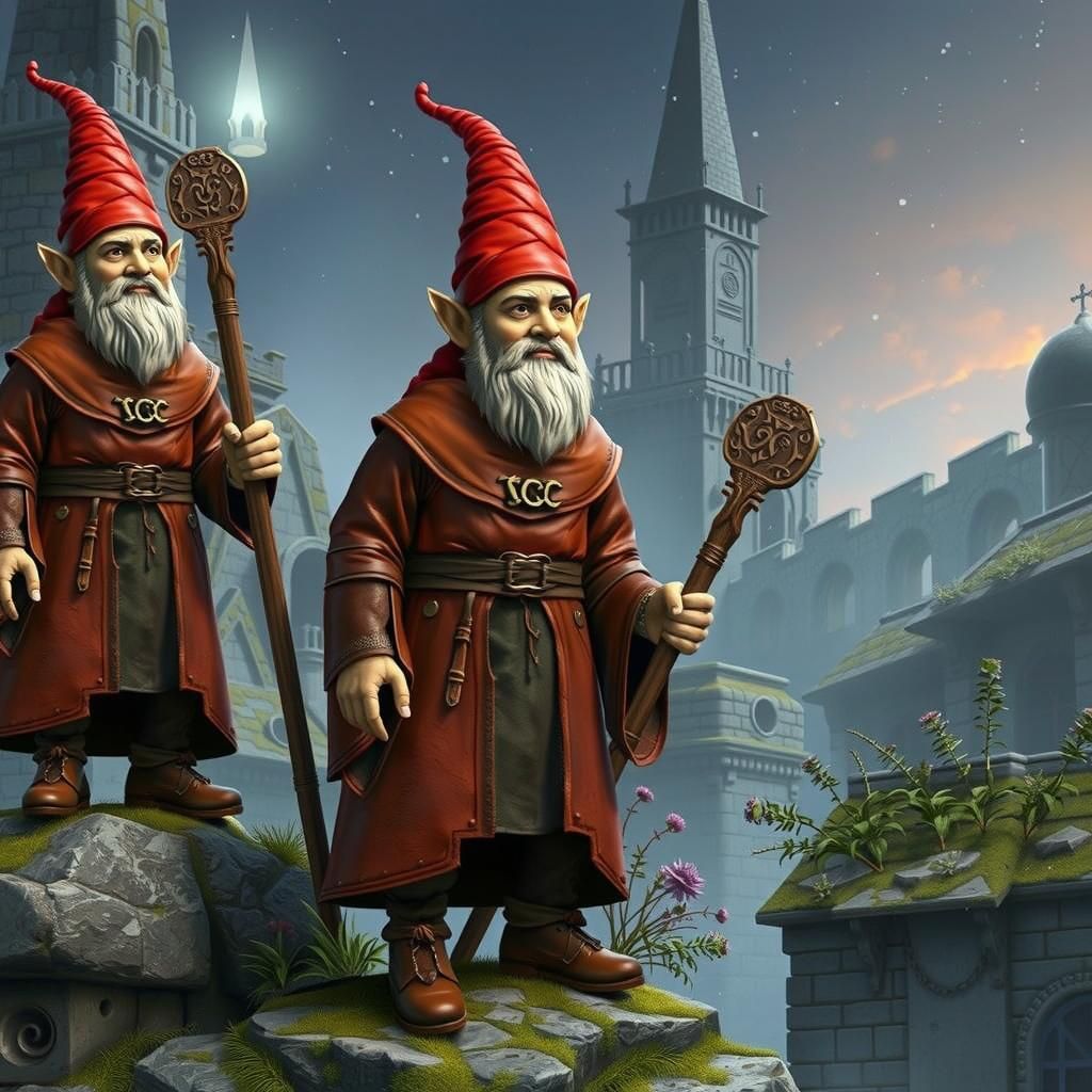 Benedictine monk gnomes