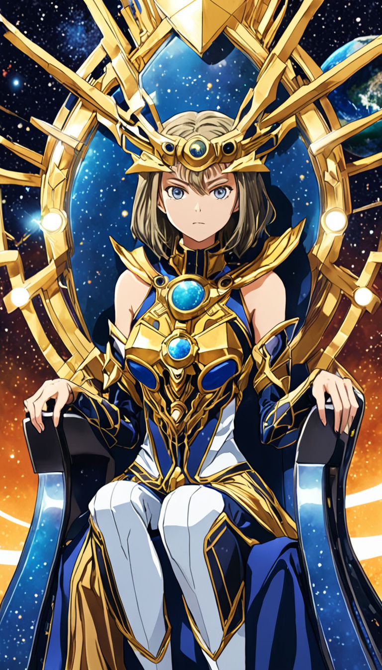 Cosmic Queen Reigns Supreme in Anime-Inspired Elegance