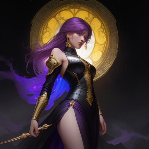 Angel Descends into Darkness: Dark Fantasy Concept Art