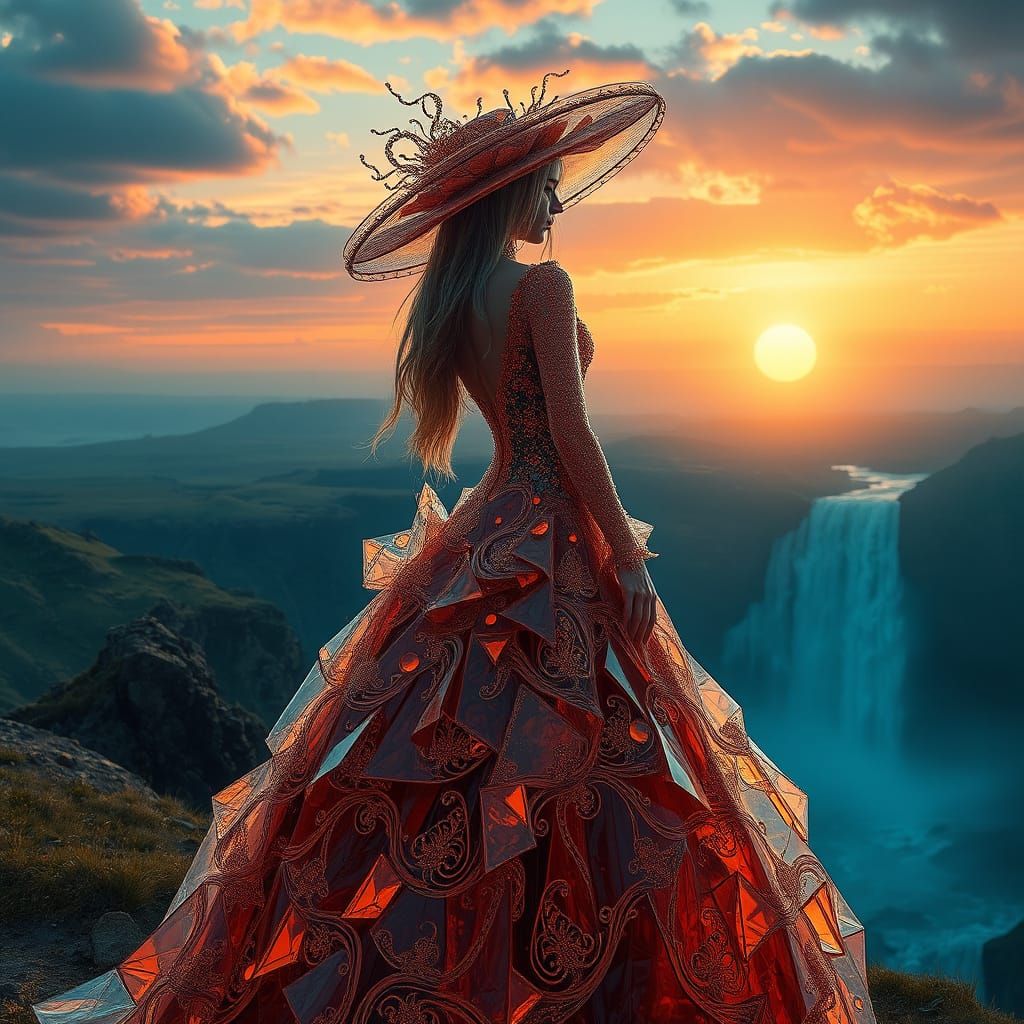 A gritty gloomy shiny glittering photo realistic reflection ...