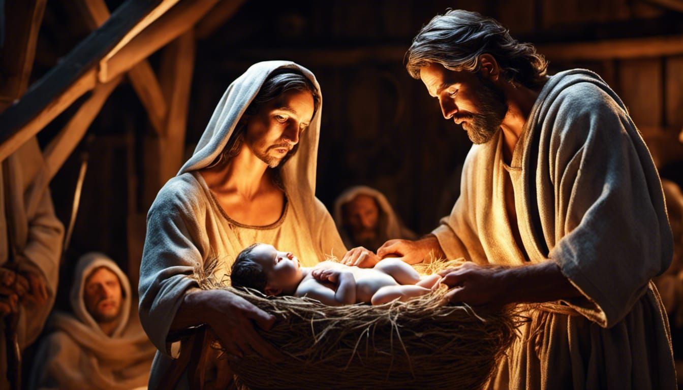 Jesus Joseph (Mary ?) and Joseph