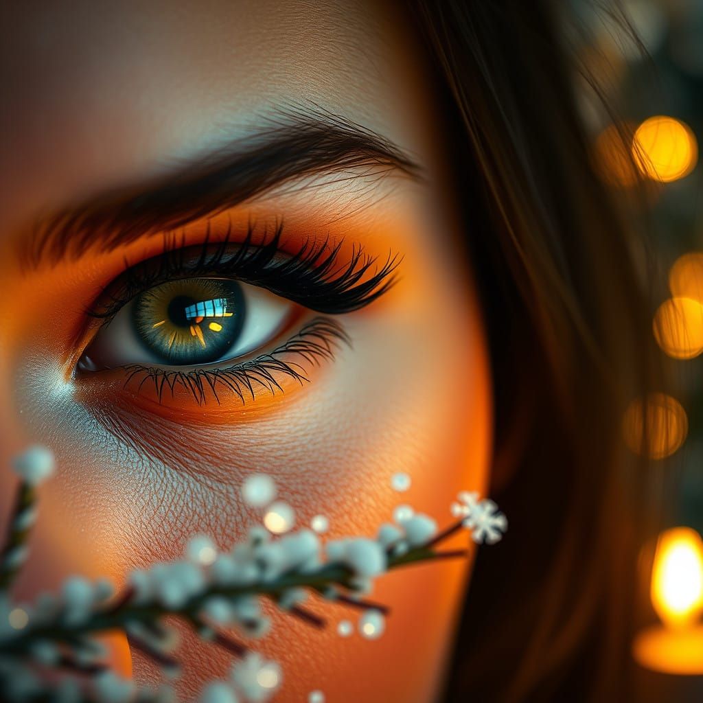 Enchanted Christmas Eyes Shine Bright with Wonder