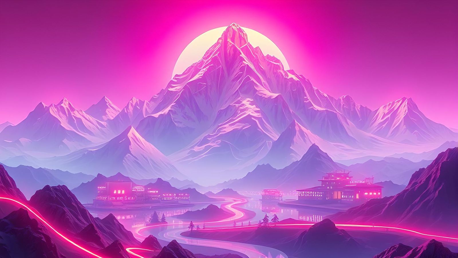 Cybercore Ruby Mountain Machine Factory Design