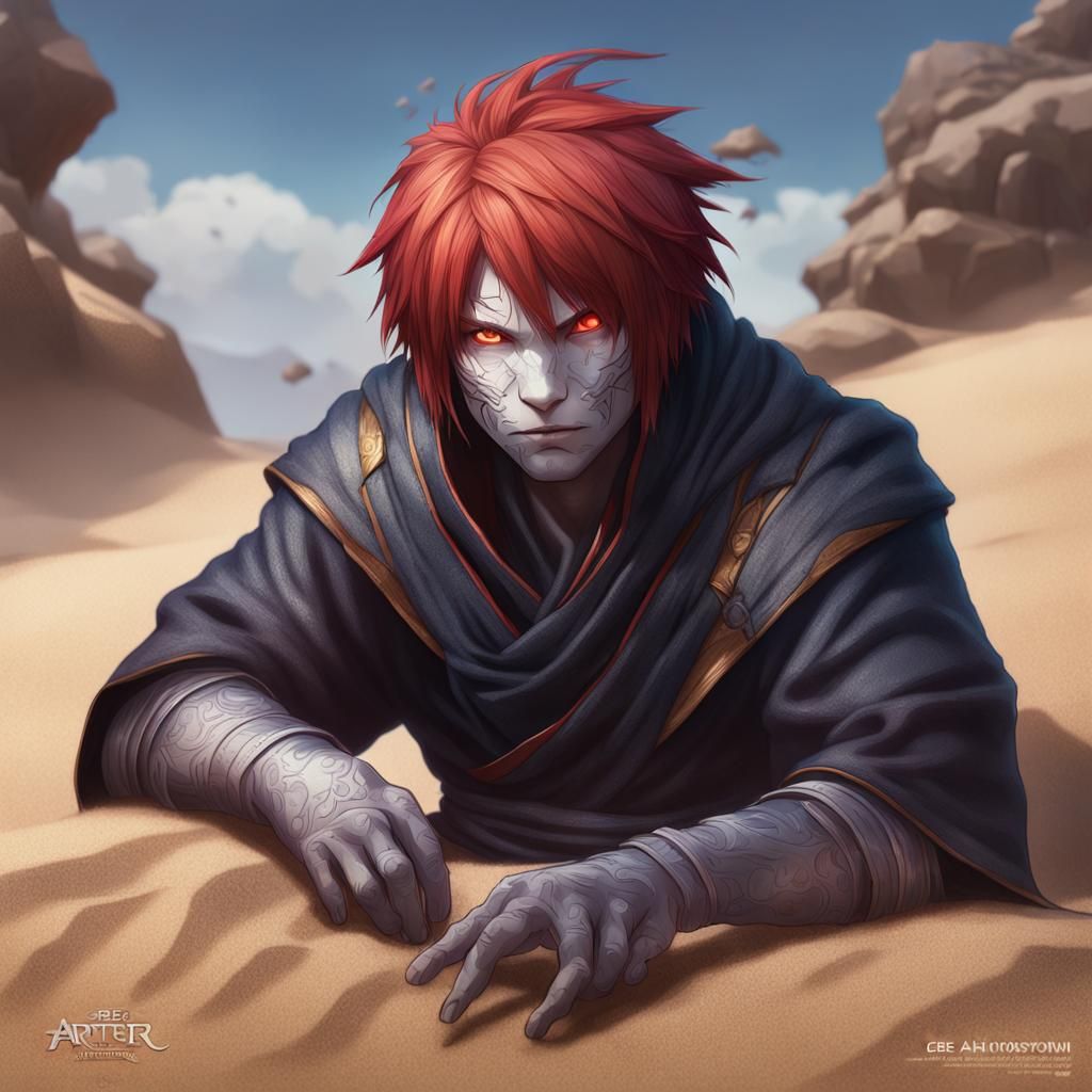 Sasori Portrait in Hyperdetailed Artgerm Style