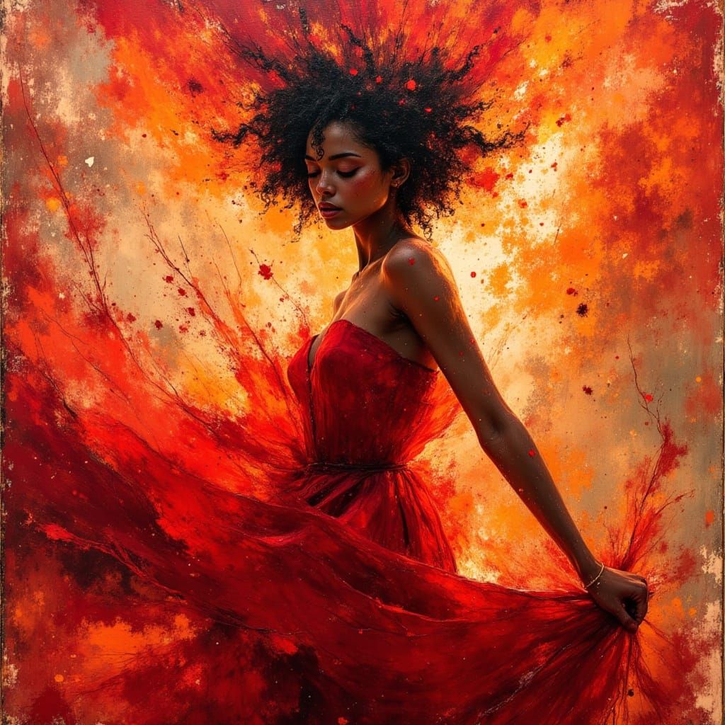 African American Woman Explodes with Fiery Rage