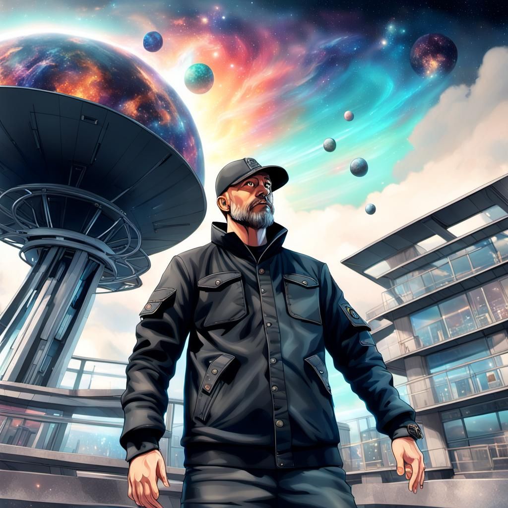 Cosmic Fantasy Art: Master of Disaster on Astral Platform