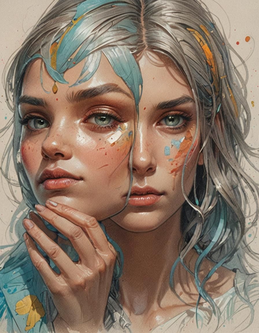 Hyperdetailed Portrait with Dynamic Lighting