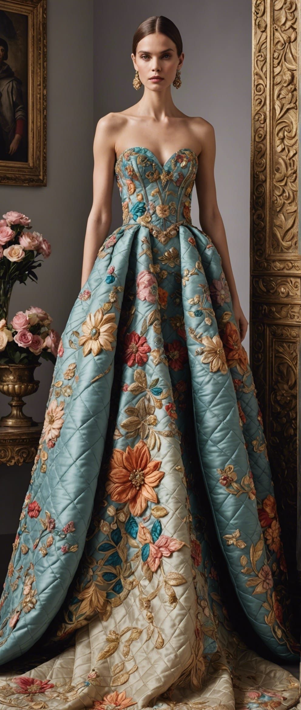 Quilted Armor Gown in Quiltcore Style