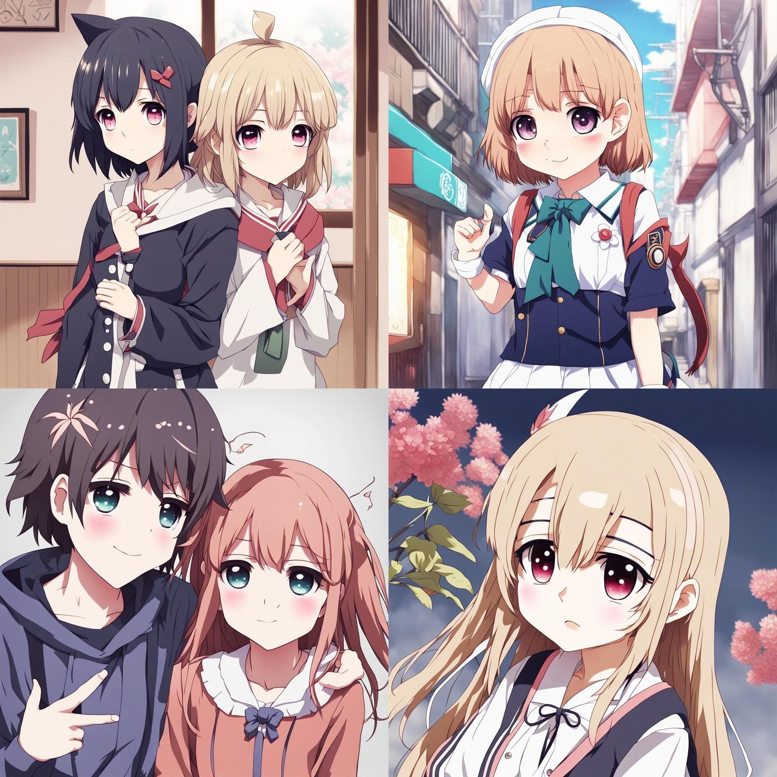 Cute Anime Character Illustration in Key Visual Style