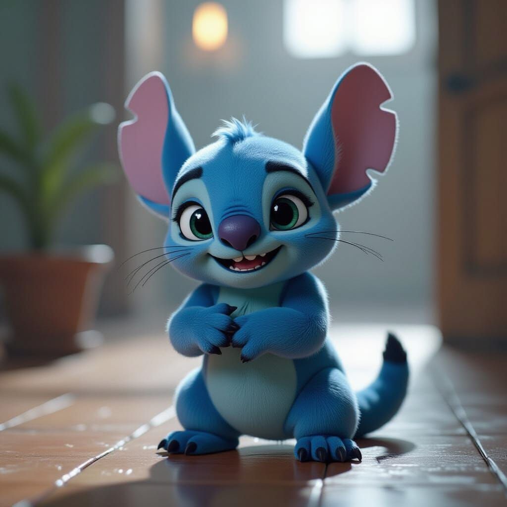Cinematic Stitch Posing with Dramatic Lighting