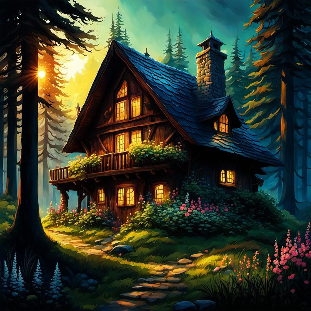 Cottage in the woods