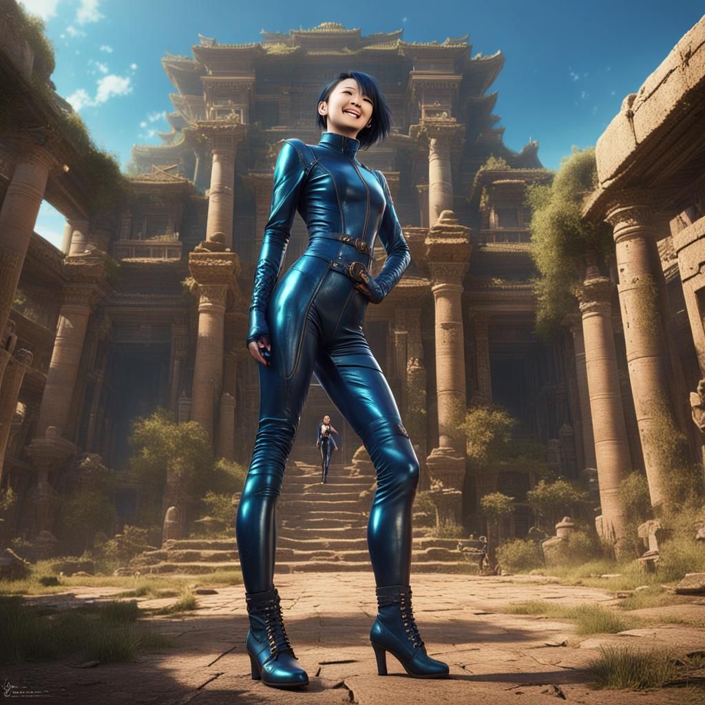 Haruka Ayase Inspects Ebla in Detailed Matte Painting