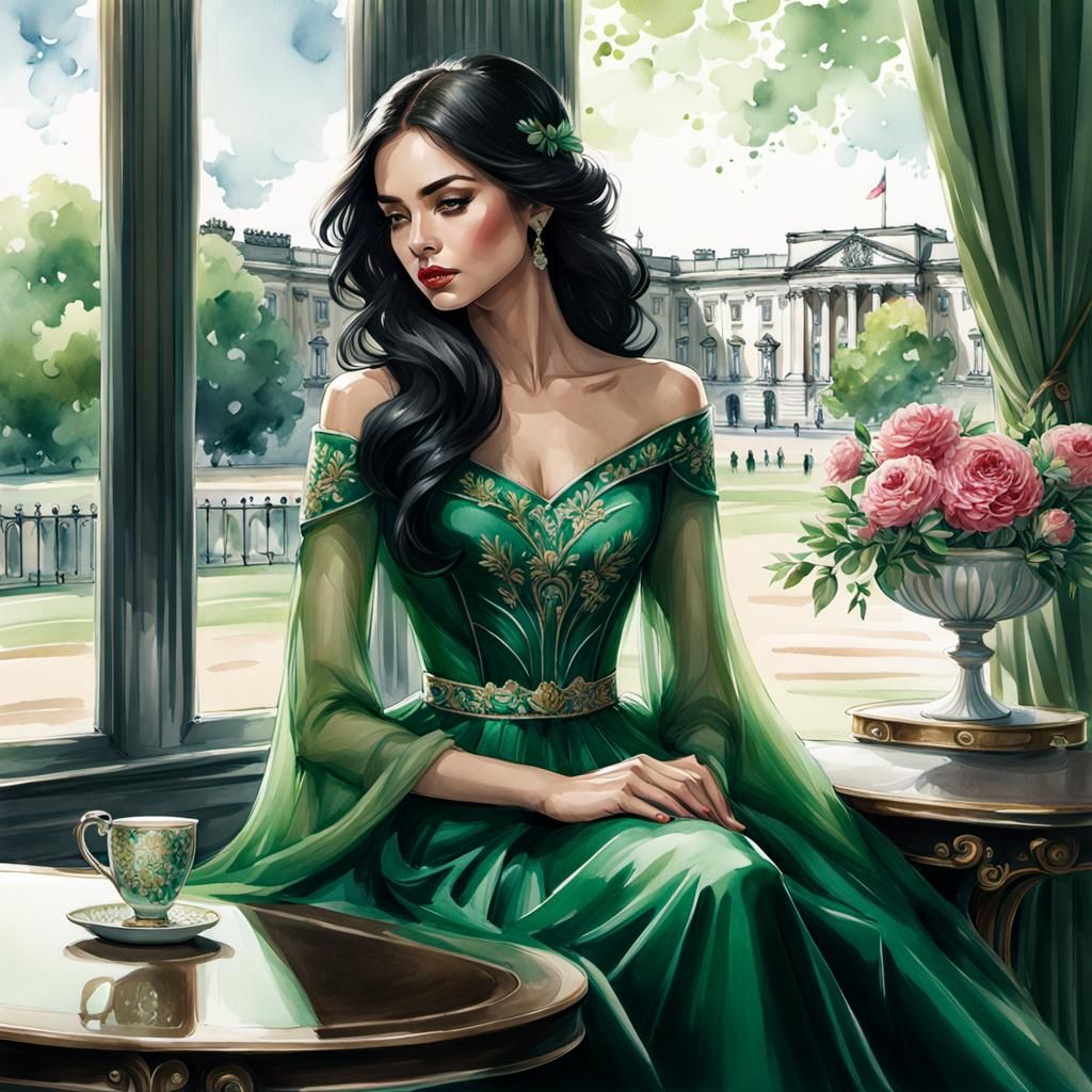 Enchanting Grace: Jontessa's Timeless Beauty at Buckingham Palace