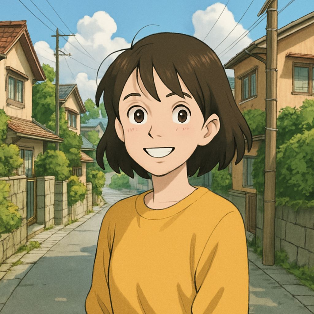 Blossoming Japanese Woman Captured in a Whimsical Studio Ghi...