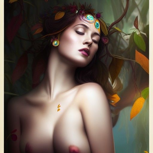 Goddess of Monsoon and Harvest: Detailed Matte Painting