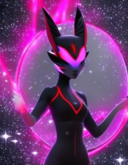 Holographic Cosmic Espeon in 8k Resolution