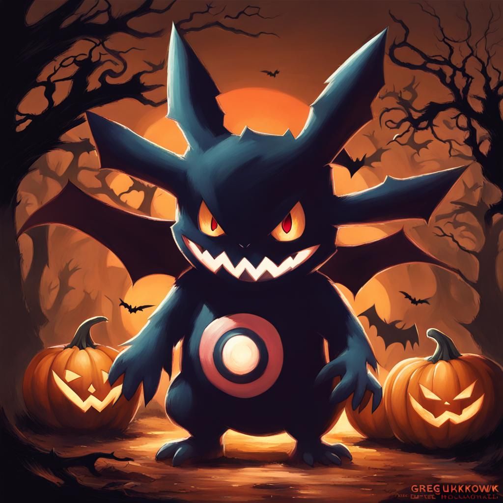 Pokemon Halloween: Sinister Greg Rutkowski Style