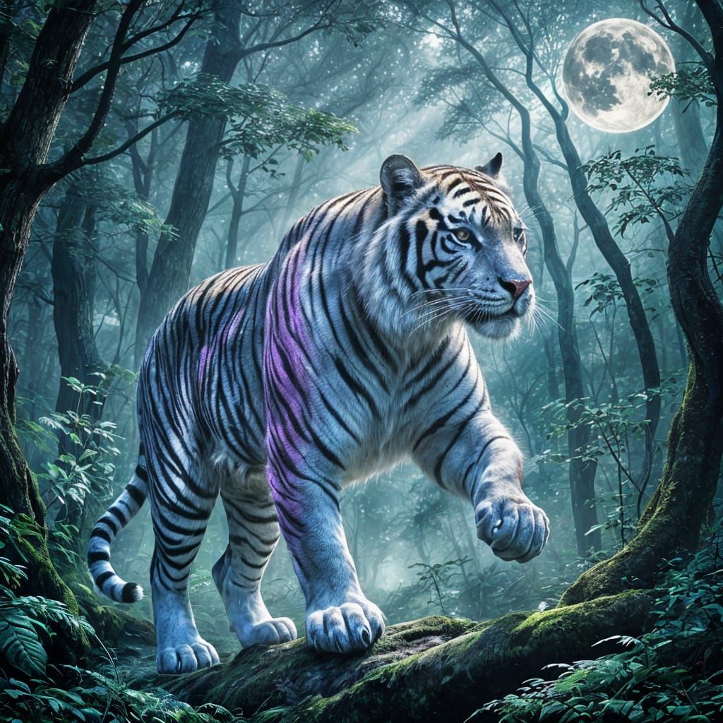 Phantom Tiger in Ethereal Forest