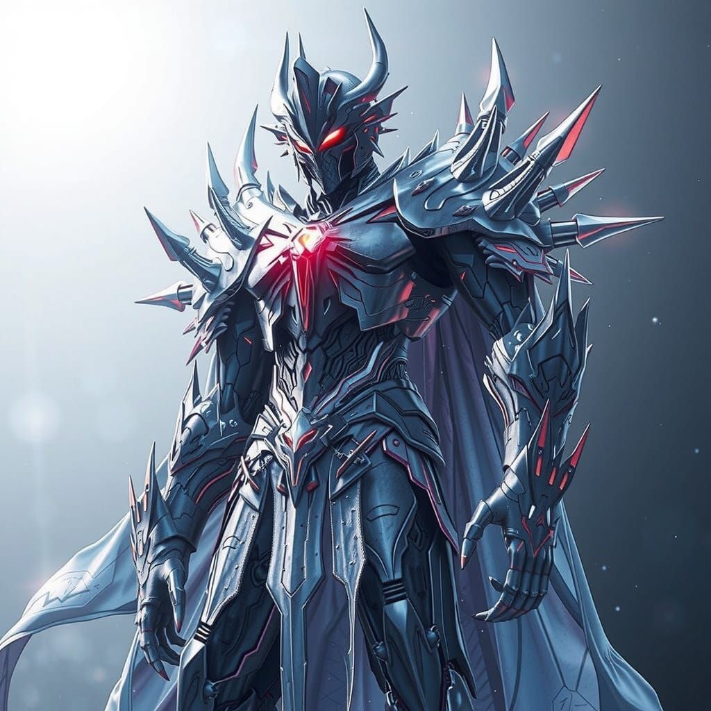 Epic Space God Warrior in Cinematic Style