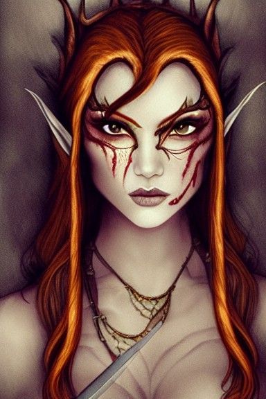 Honeypunk Elven Huntress Portrait