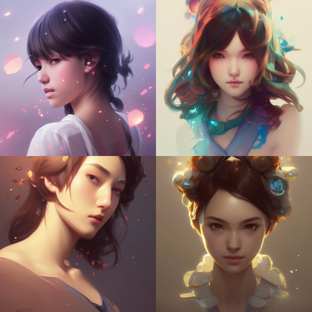 Detailed Kawaii Portrait in Trending Art Style