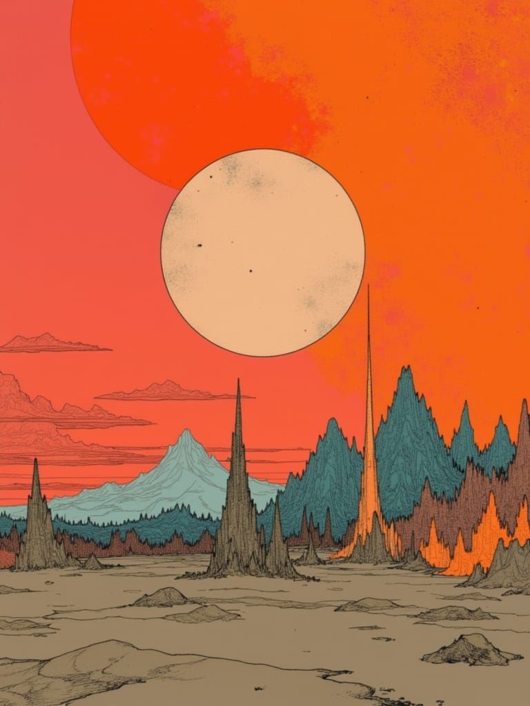 Otherworldly dreamscape