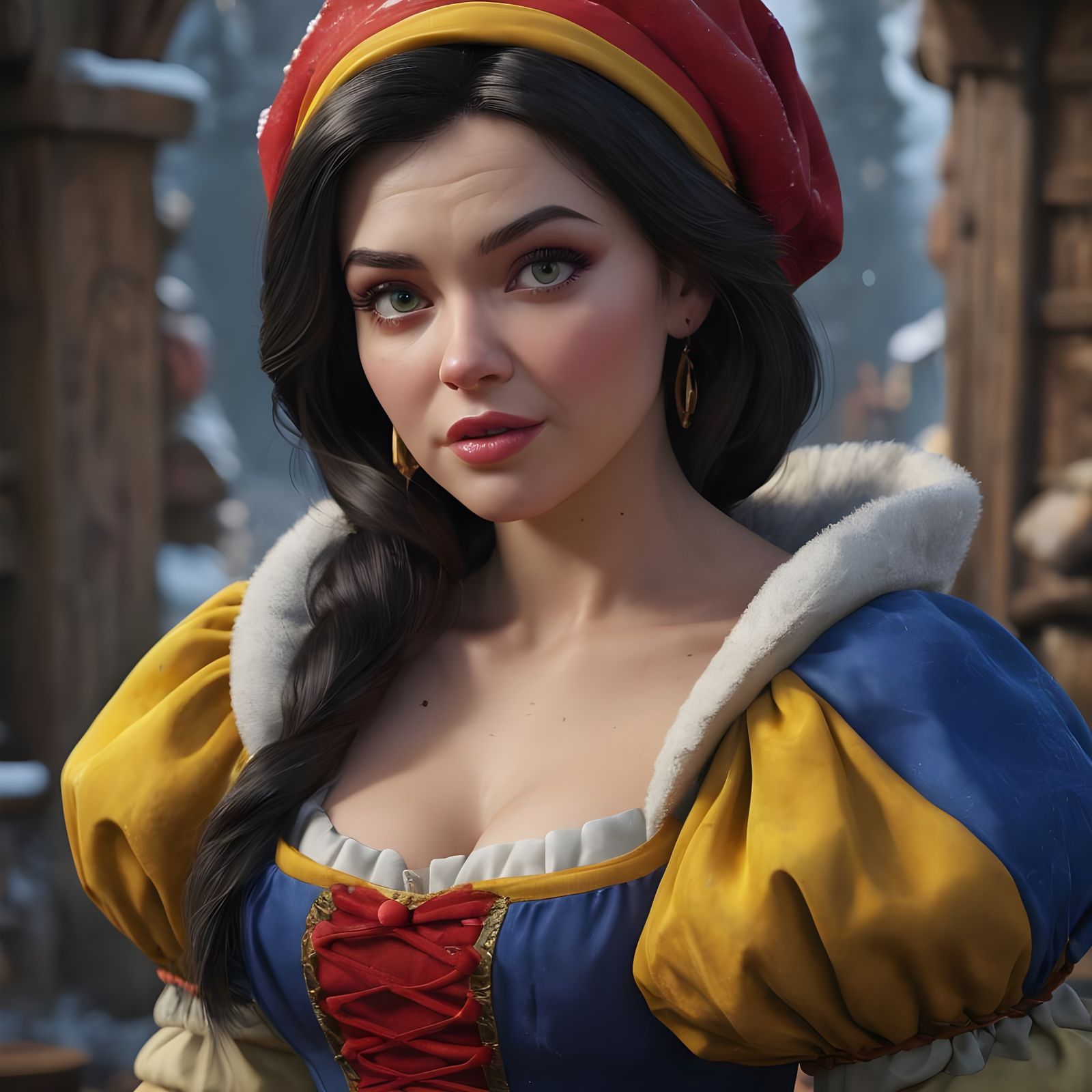 Hyperrealistic Portrait of Seven Dwarfs in Fantasy Style