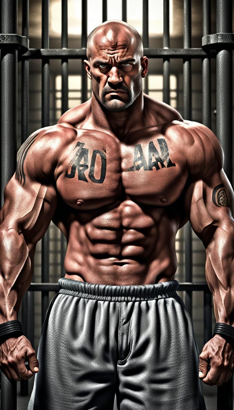 Angry Prisoner: Photorealistic HDR Portrait