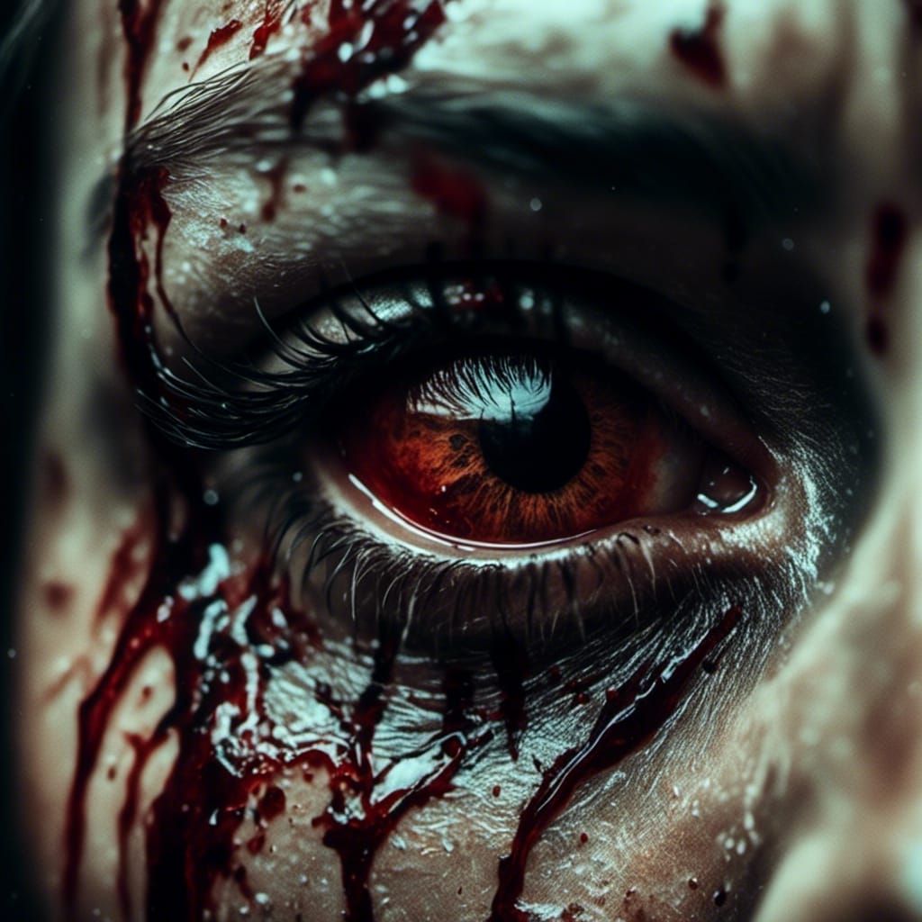 Human Eyes in Glass Bottle: Macabre Still Life