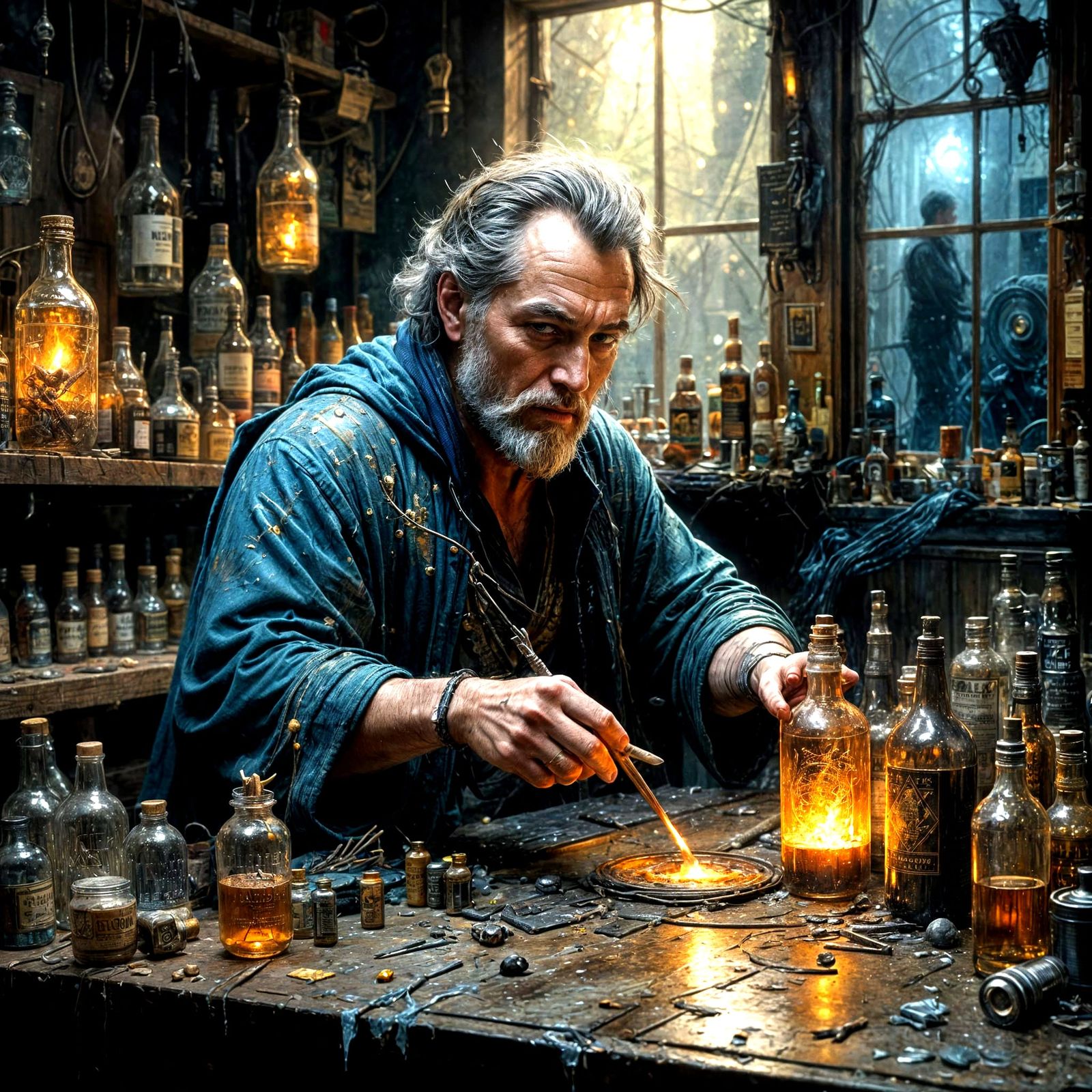 Magical Artist's Studio in Fine Art Style