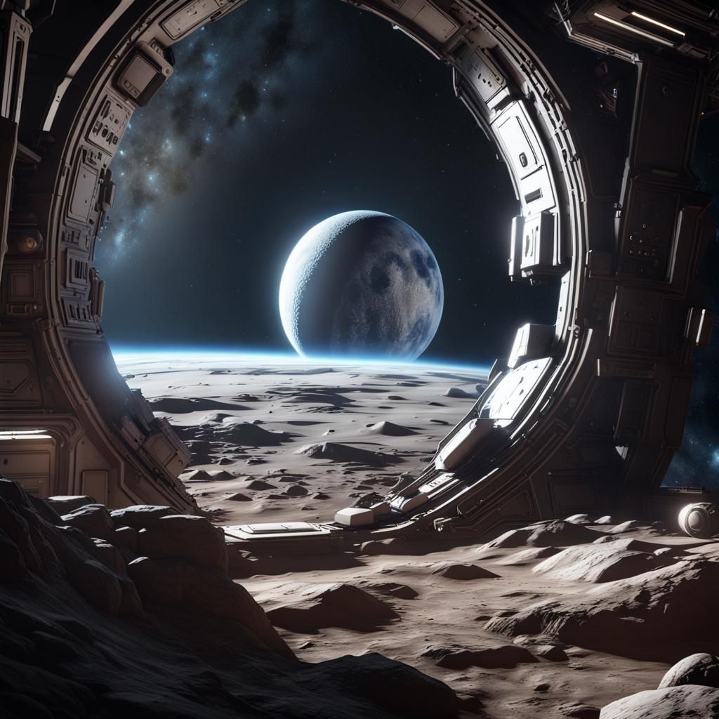 Spectacular Space View Inside the Moon