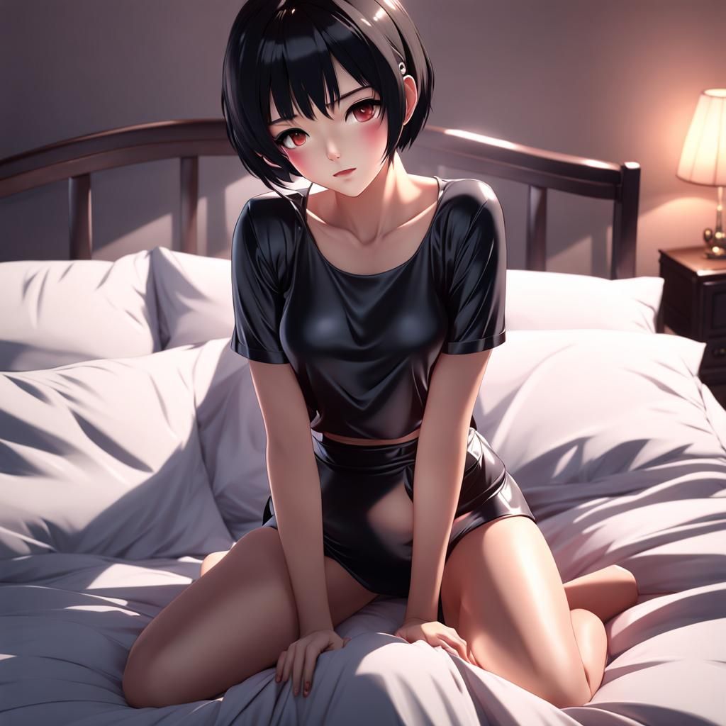 Anime Woman Portrait in 3D Style