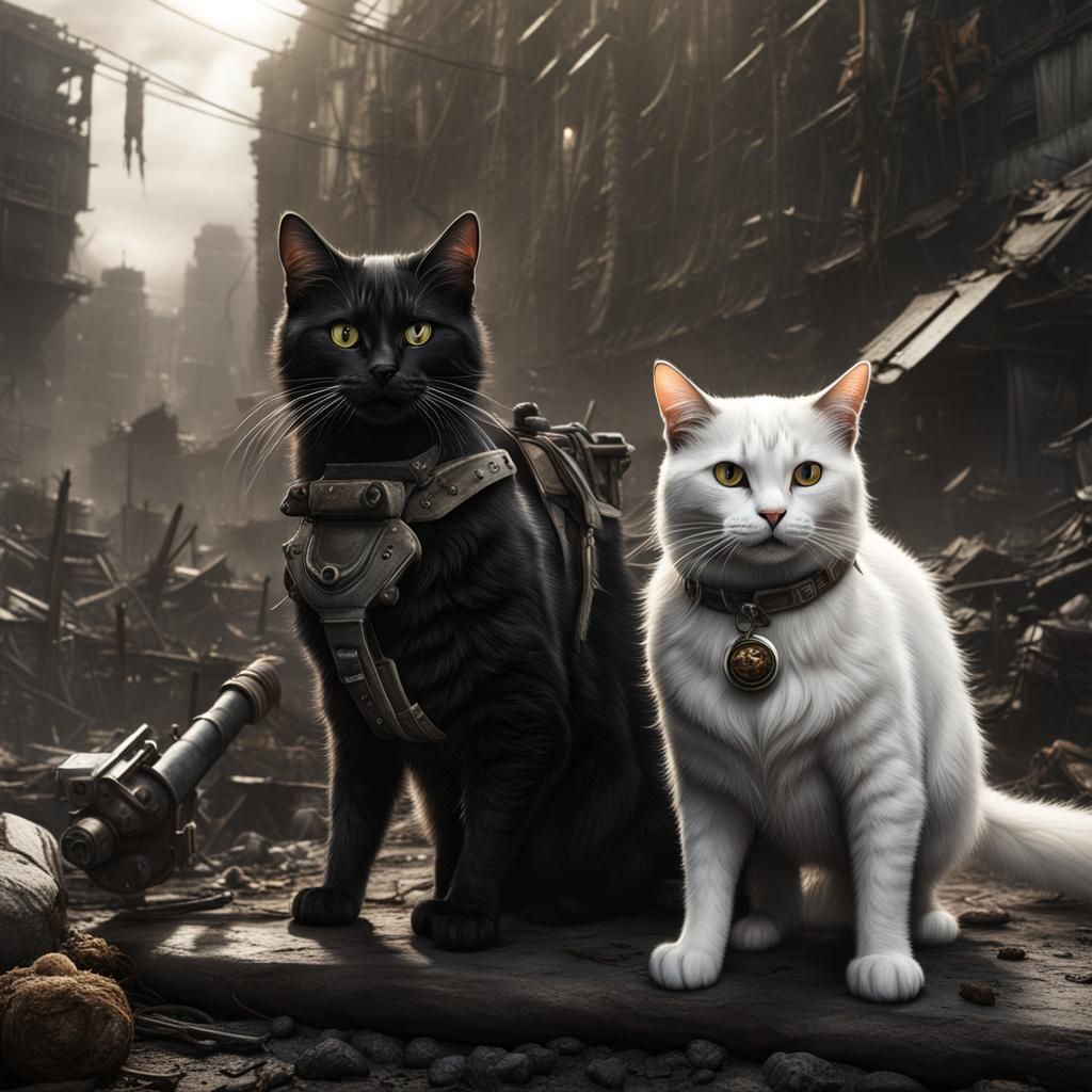 Post-Apocalyptic Cats Wage War on Extraterrestrials