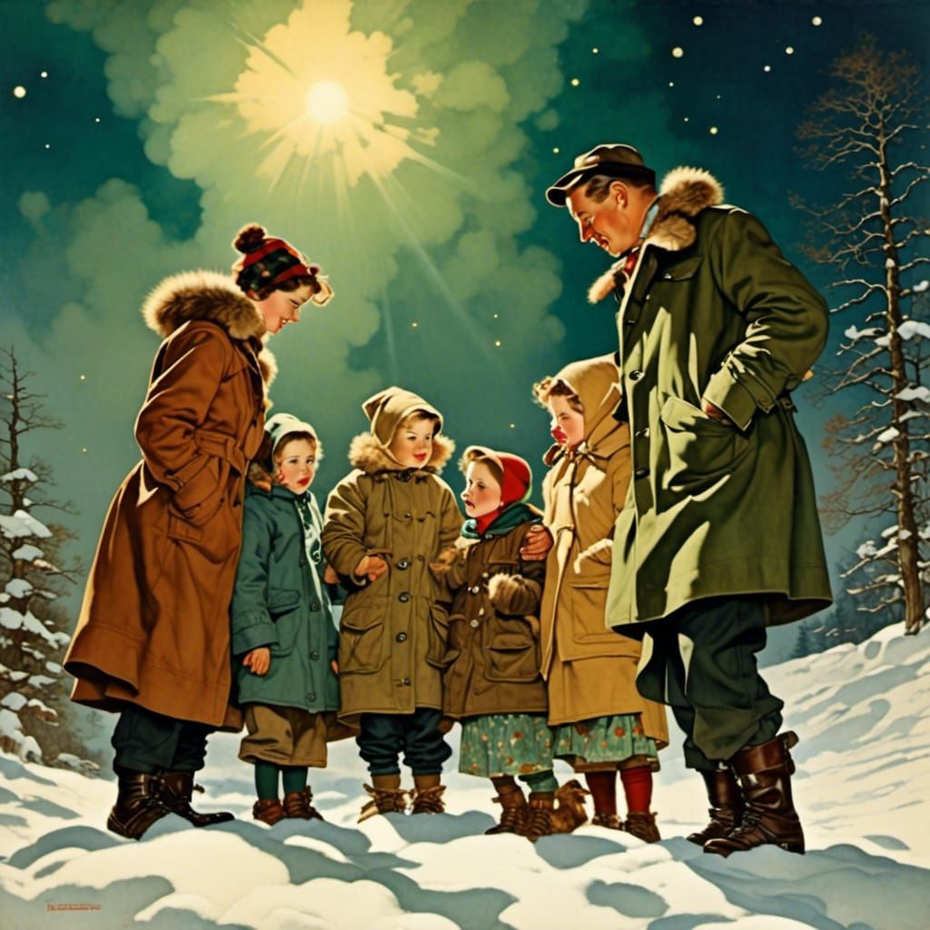 <lora:Norman Rockwell:1.0>norman Rockwell painting of the Au...