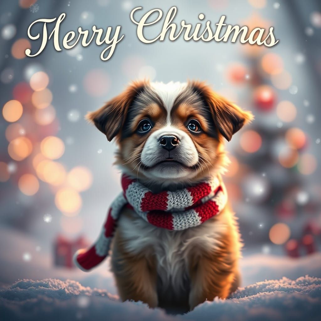 Merry Christmas in Whimsical Winter Wonderland