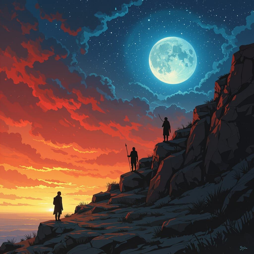 Evolutionary Scale in Dark Fantasy Concept Art