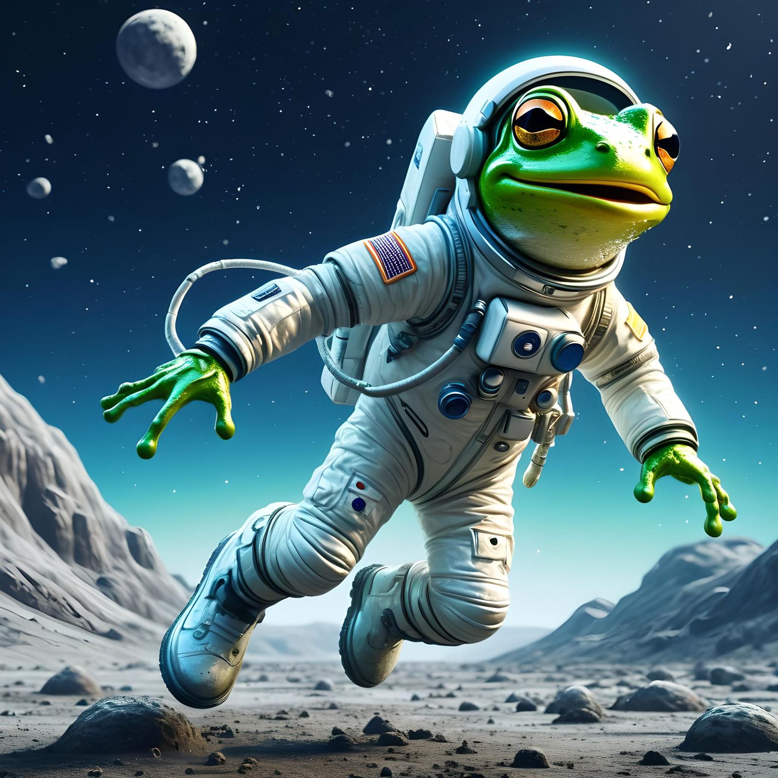 First Amphibian Astronaut, a great hop forward for frog  kin...