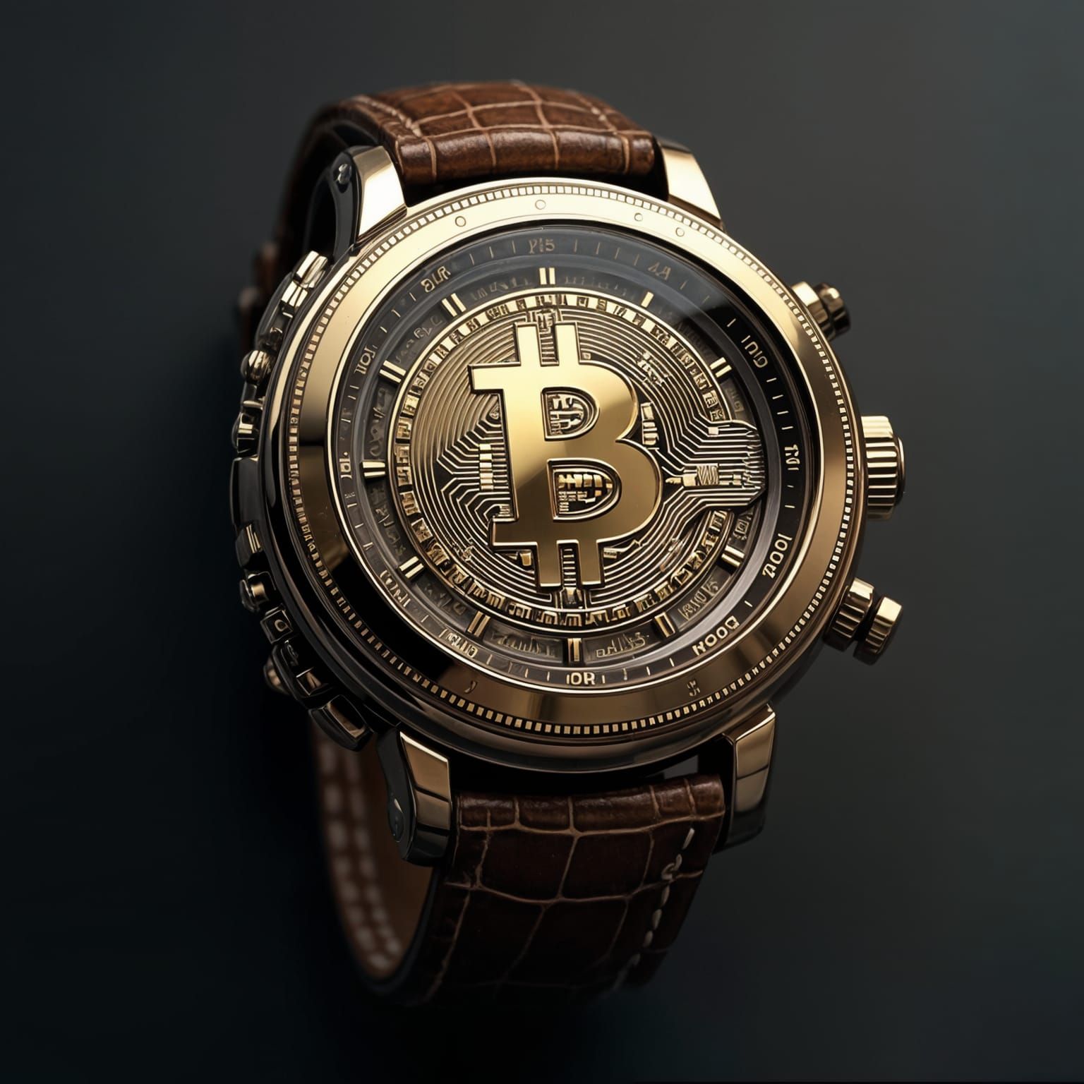 Luxury Bitcoin Watch in Exotic Design