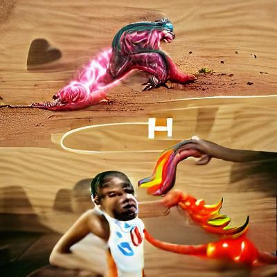 Kevin Durant Battles Heatmor in Fiery Showdown