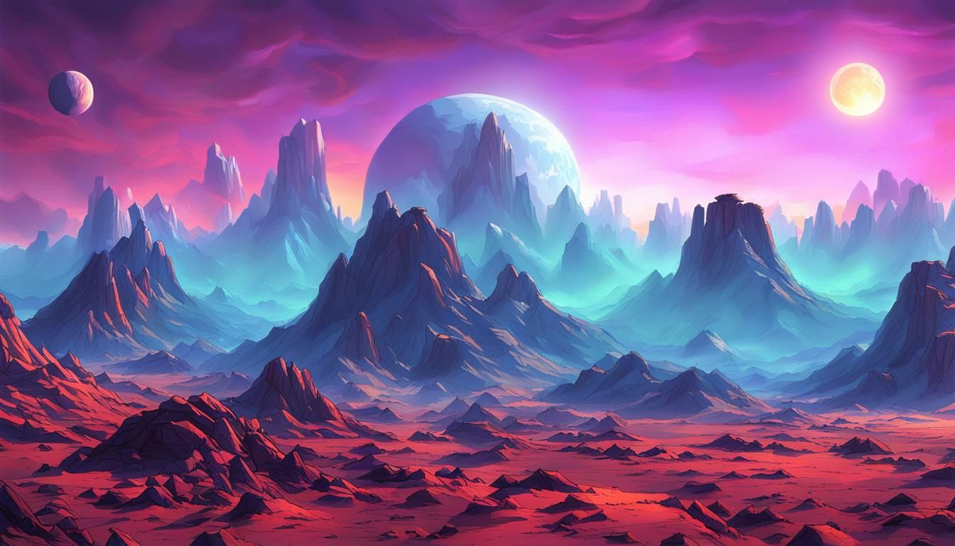 Cosmic Sunset on a Distant Planet