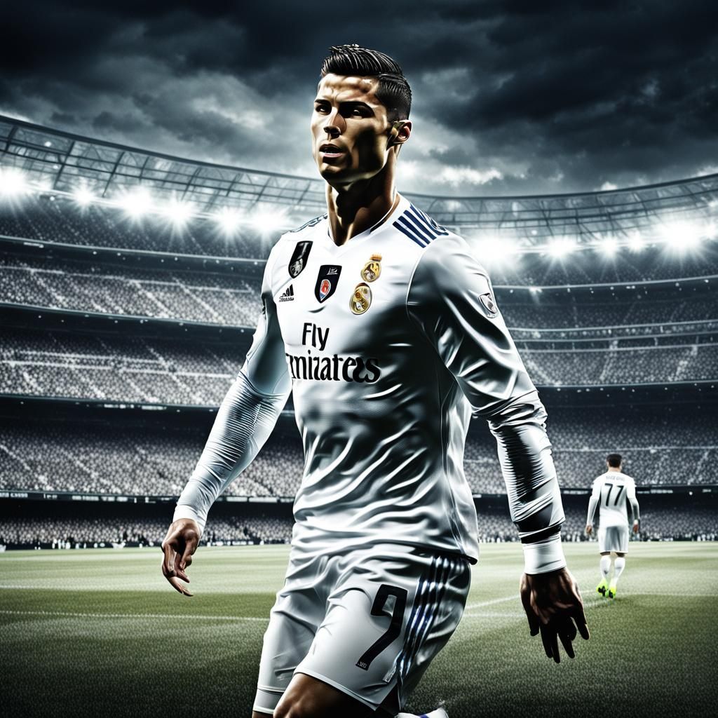 Cristiano Ronaldo Portrait: Hyperrealistic 64 Megapixel Imag...