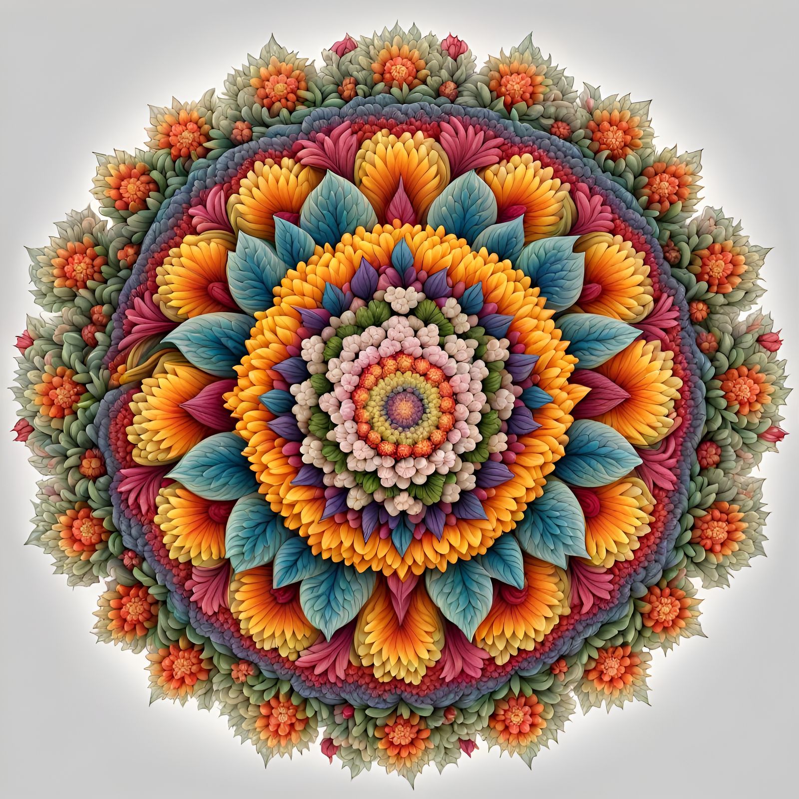 Floral Mandala: Intricate Flower Art