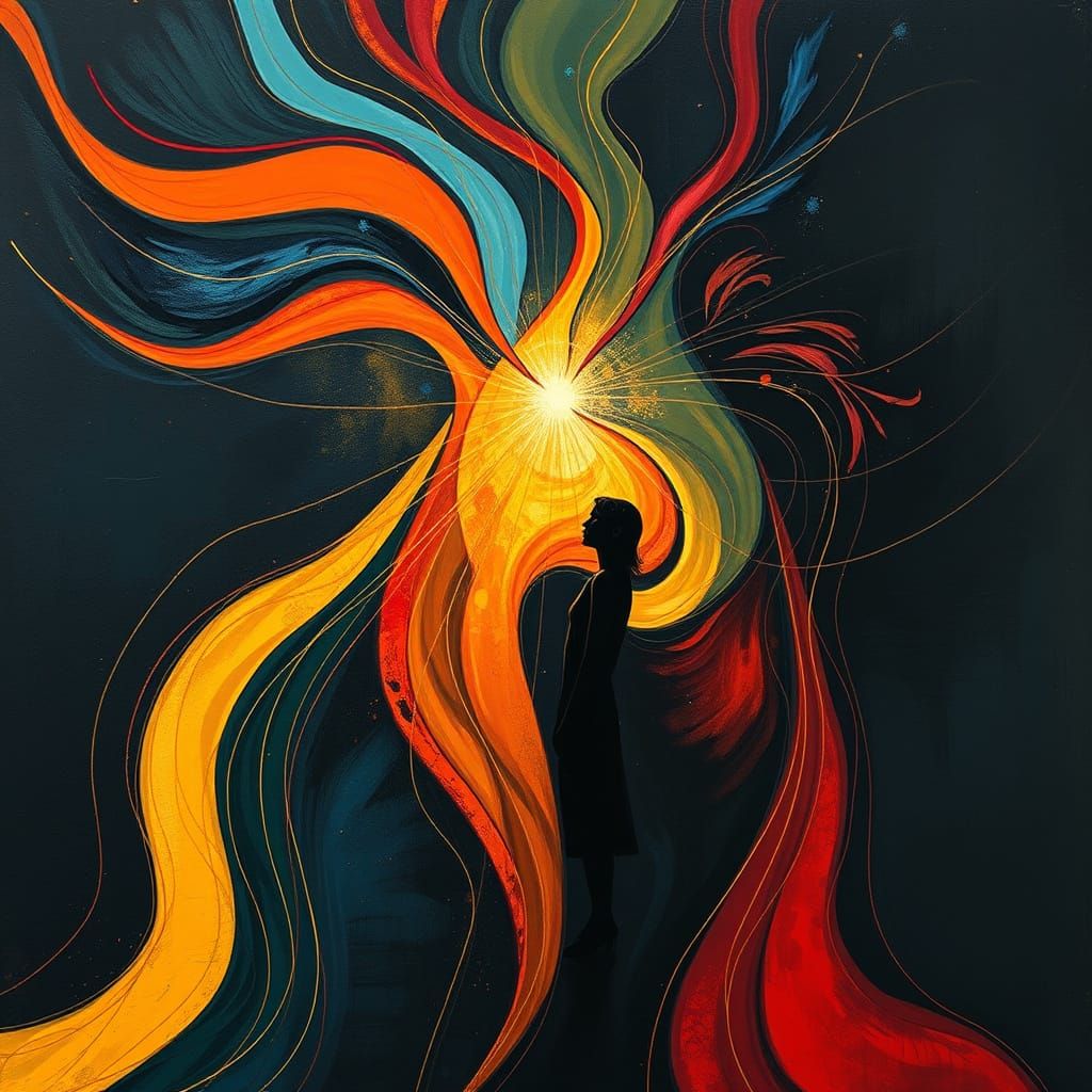 Dazed Seeker Drawn to Luminous Form