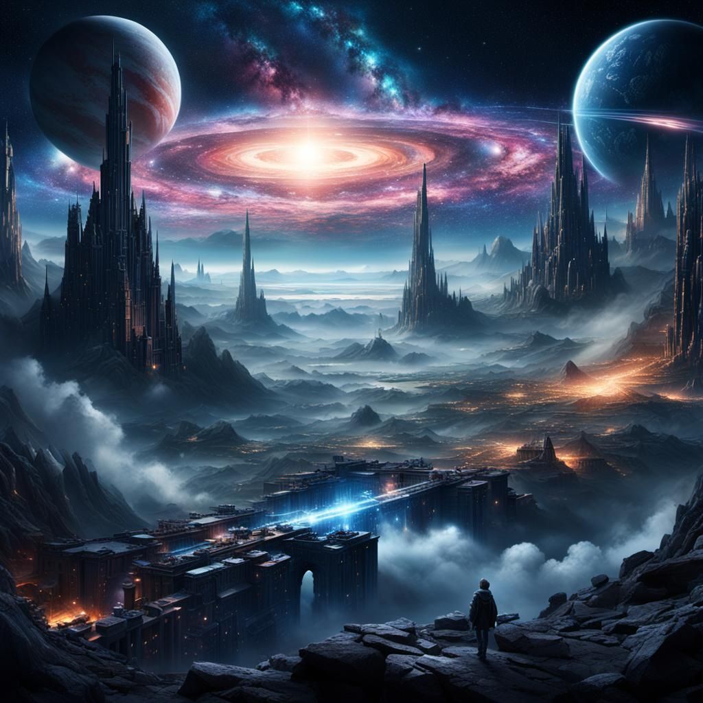 Epic Galaxy: Digital Matte Painting
