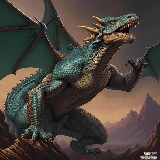 Intricate Dragon Comic Book Art