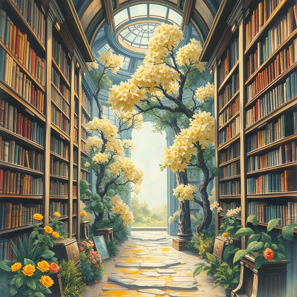 Ethereal Library of Golden Secrets