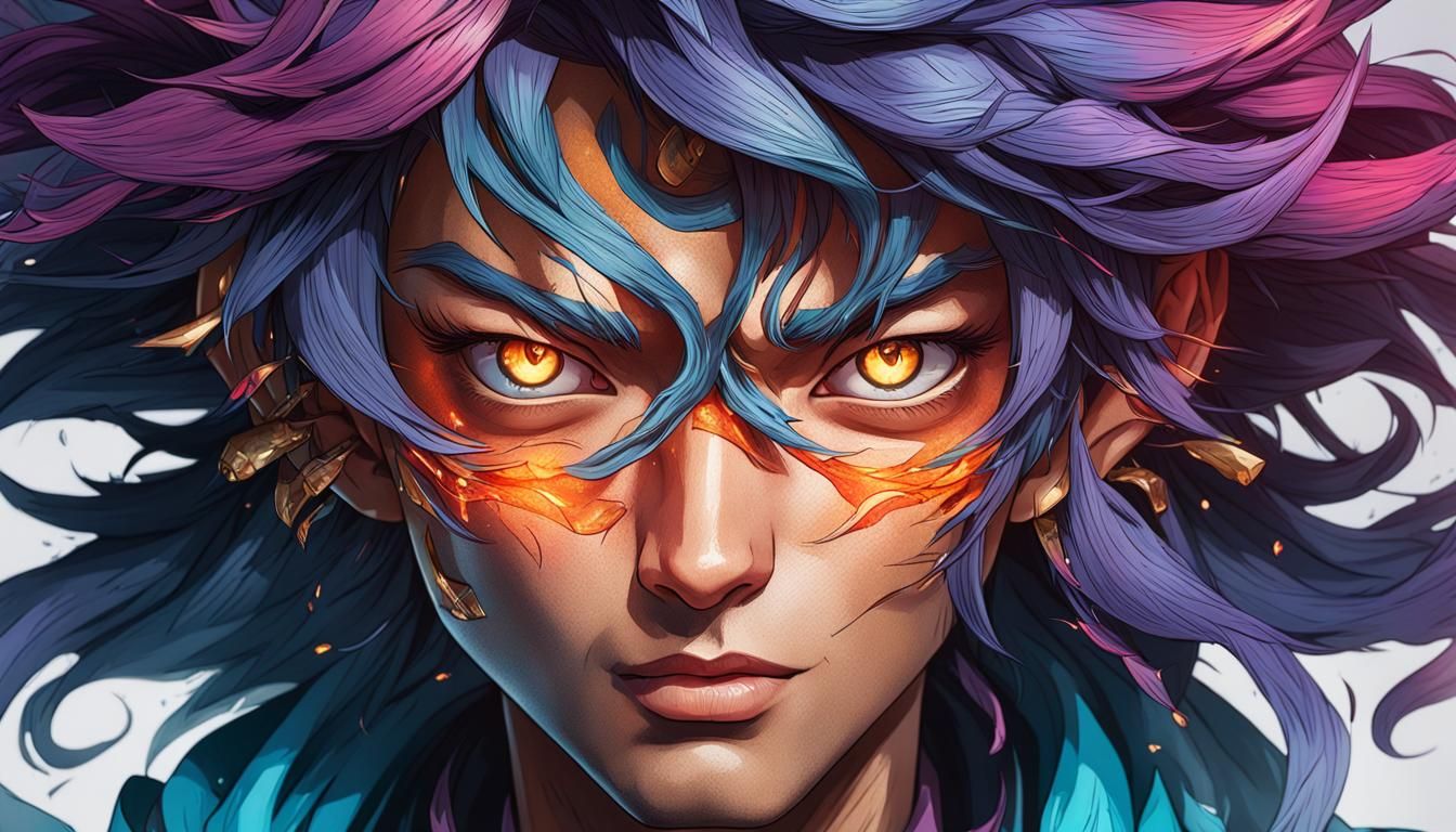 Detailed Portrait with Dynamic Lighting