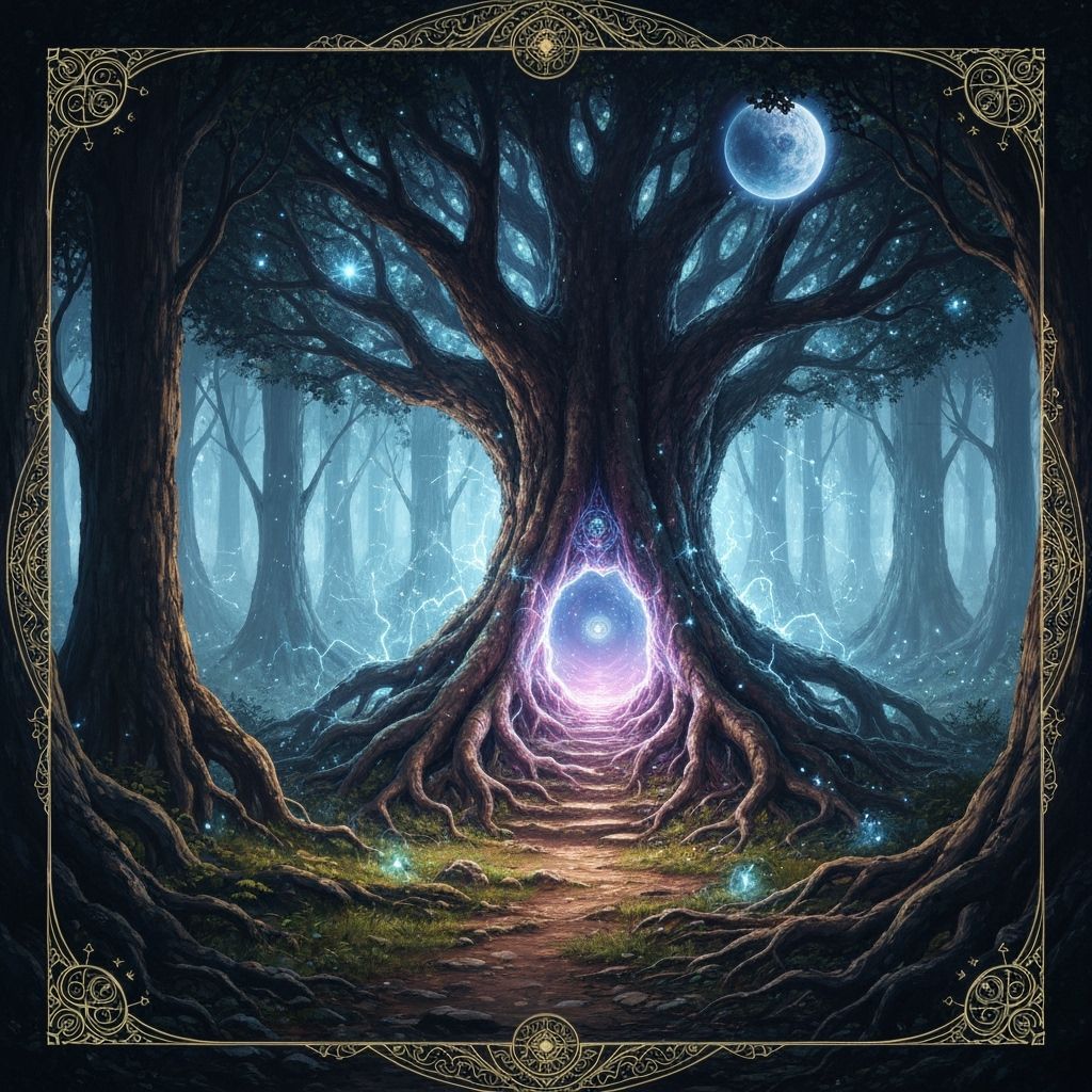 Mystical Tree Portal to Another Dimension
