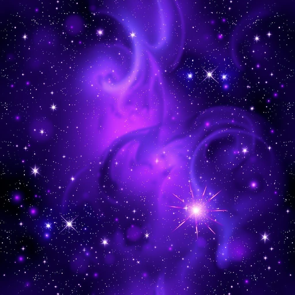 Violet Cosmos: Deep Space Nebula Texture