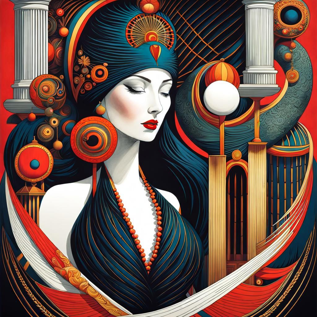 Intense Illustrious Illusions in Detailed Illustration